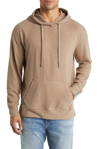 Shop Stone Rose Performance Tech Fleece Hoodie In Fossil