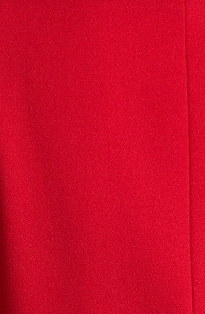 Tahari Asl Peplum Blazer & Tapered Pants Set In Red