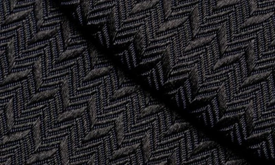 Shop Eton Navy Herringbone Silk Bow Tie