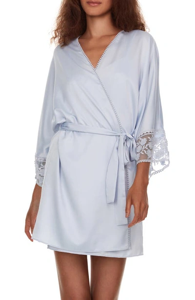 Shop Flora Nikrooz Kylie Charm Satin Wrap In Periwinkle