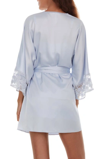 Flora Nikrooz Kylie Charm Satin Wrap In Periwinkle