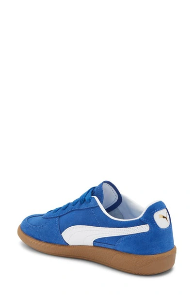 Shop Puma Palermo Sneaker In Cobalt Glaze- White