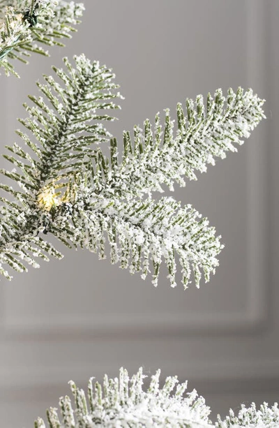Balsam Hill Frosted Alpine Balsam Fir Pre-lit Artificial Tree In Led Clear Fairy Light