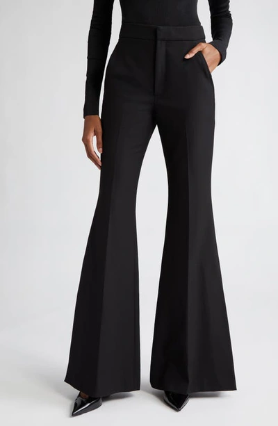 Shop A.l.c Anders High Waist Bell Bottom Pants In Black