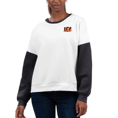 Shop G-iii 4her By Carl Banks White Cincinnati Bengals A-game Pullover Sweatshirt