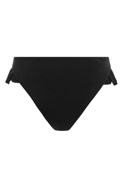 Elomi Plain Sailing Ruffle Bikini Bottoms In Black