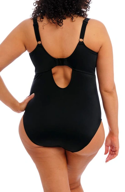 Shop Elomi Plain Sailing One-piece Swimsuit In Black