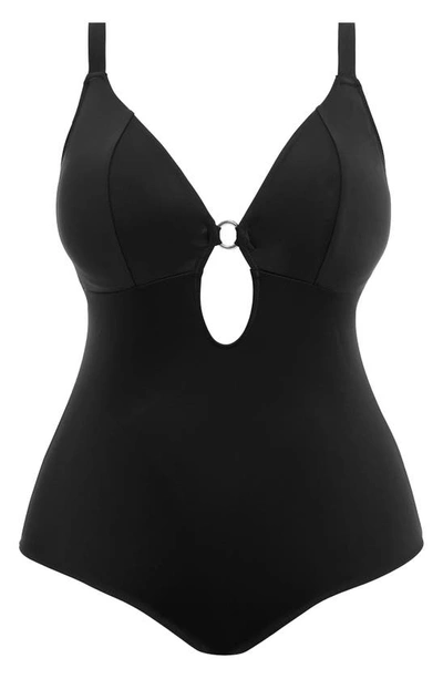 Shop Elomi Plain Sailing One-piece Swimsuit In Black