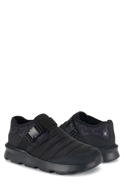 Spyder Norsk Water Resistant Insulated Slip-on Shoe In Black