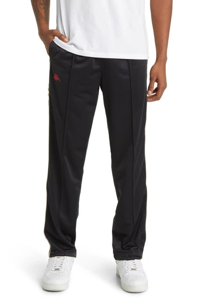 Shop Kappa Banda Astoriazz Omini Logo Tape Fleece Track Pants In Jet Black