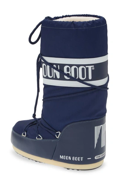 Shop Moon Boot Kids' Icon Water Repellent ® In Blue