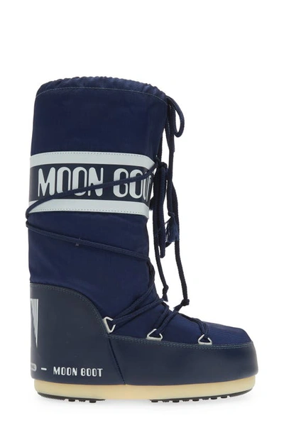 Shop Moon Boot Kids' Icon Water Repellent ® In Blue