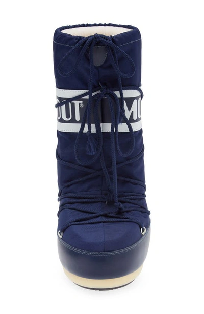 Shop Moon Boot Kids' Icon Water Repellent ® In Blue