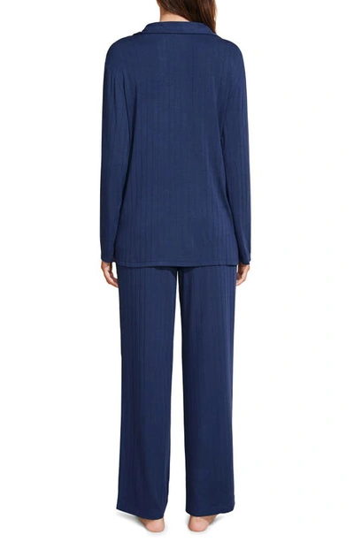 Eberjey Giselle Rib Pajamas In Navy