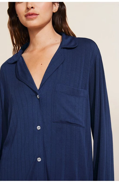 Eberjey Giselle Rib Pajamas In Navy