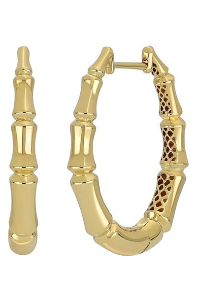 Shop Bony Levy Kiera 14k Gold Scuplted Hoop Earrings In 14k Yellow Gold
