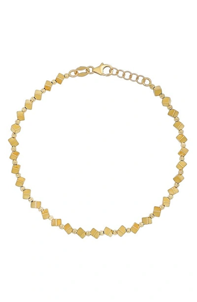 Shop Bony Levy 14k Gold Mykonos Beaded Bracelet In 14k Yellow Gold