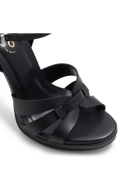 Shop Aldo Afaoni Ankle Strap Platform Sandal In Black