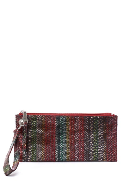 Hobo Vida Wristlet In Holiday Stripe