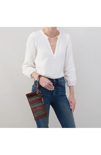 Hobo Vida Wristlet In Holiday Stripe