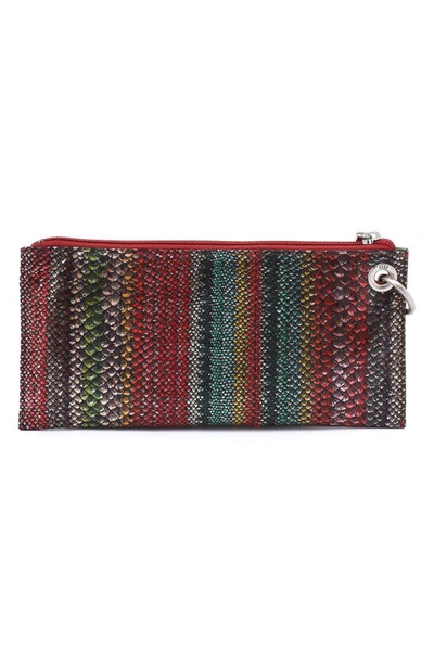 Hobo Vida Wristlet In Holiday Stripe