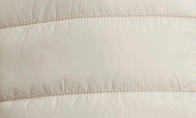 Varley Ellis Reversible Faux Shearling Lined Puffer Vest In Sandshell