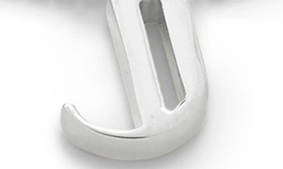 Monica Vinader Initial Pendant Necklace In Sterling Silver - J