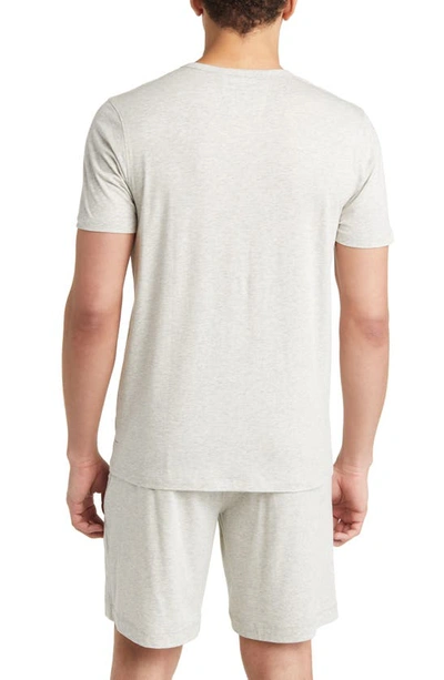 Shop Daniel Buchler Henley Pajama T-shirt In Grey