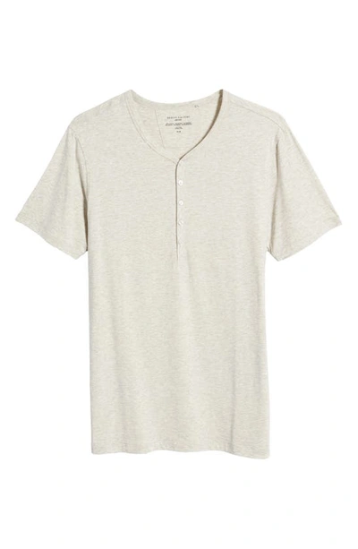 Shop Daniel Buchler Henley Pajama T-shirt In Grey
