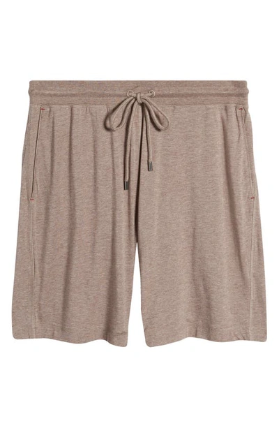 Daniel Buchler Knit Pajama Shorts In Coffee