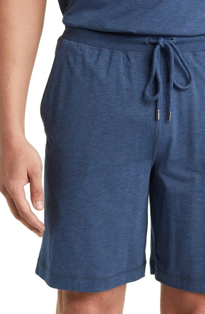 Shop Daniel Buchler Knit Pajama Shorts In Dark Denim