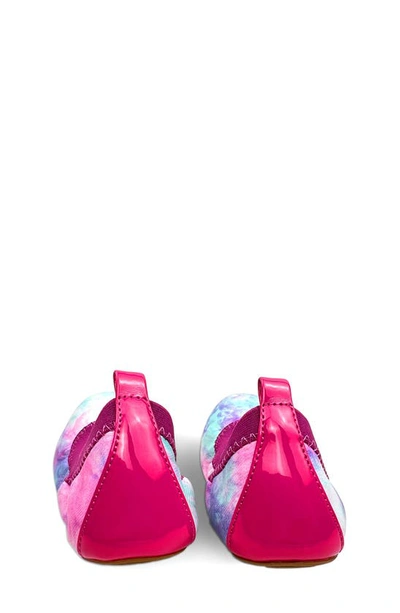 Yosi Samra Kids' Miss Samara Tie Dye Ballet Flat In Pink Multi