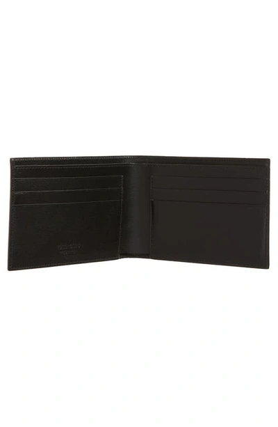 Ferragamo Black Leather Wallet In Nero