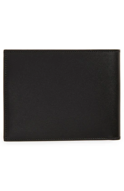Ferragamo Black Leather Wallet In Nero