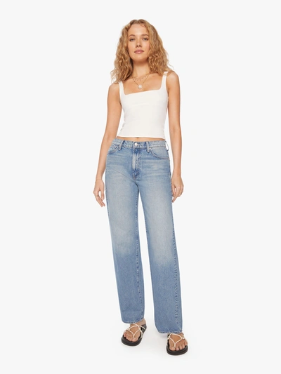 Shop Mother The Dodger Sneak Leap At The Chance Jeans In Blue