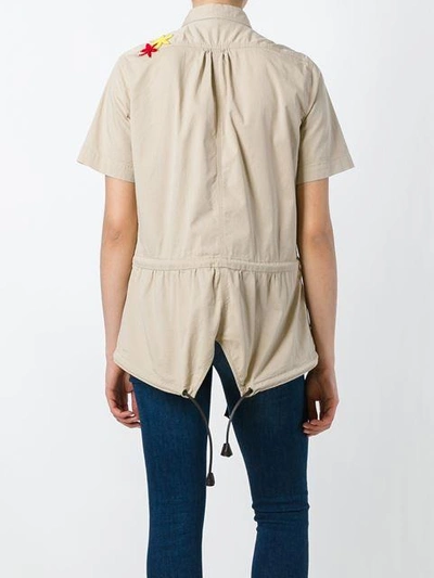 Shop Dsquared2 Drawstring Safari Shirt - Neutrals