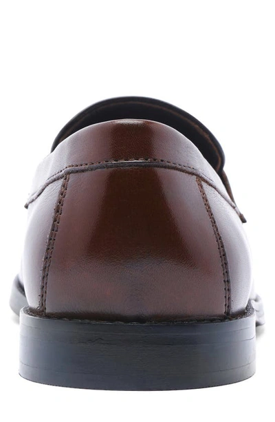 Anthony Veer Men's Sherman Penny Loafer Slip-on Leather Shoe Men's Shoes In Chocolate Brown