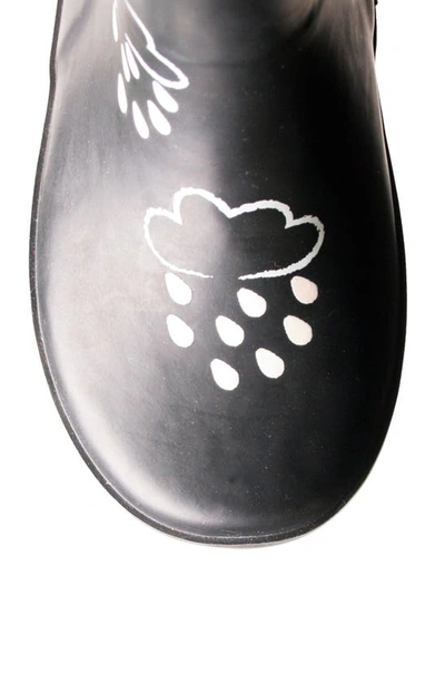 Nomad Kids' Color Changing Rain Boot In Black Clouds