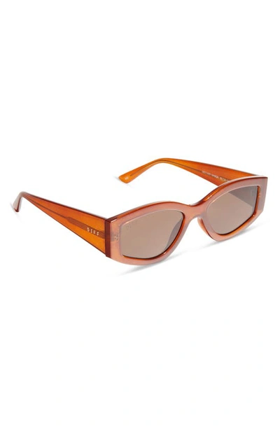 Shop Diff 55mm Kai Oval Sunglasses In Nutshell