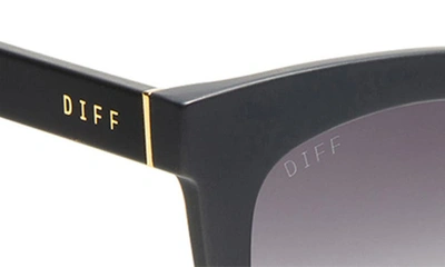 Shop Diff 50mm Talia Square Sunglasses In Matte Black