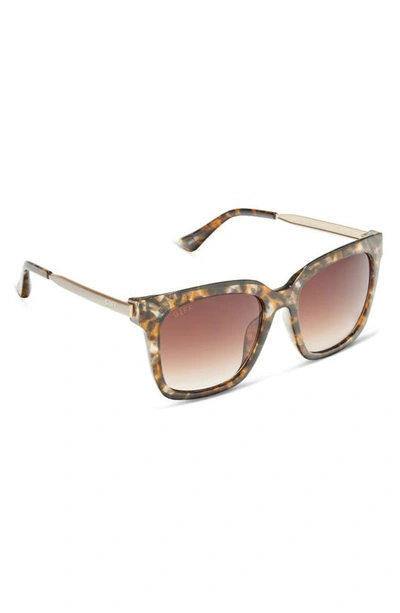 Shop Diff 54mm Hailey Sunglasses In Tortoise