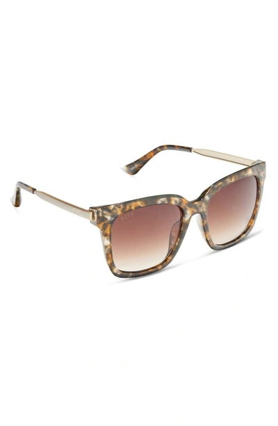 Diff 54mm Hailey Sunglasses In Tortoise