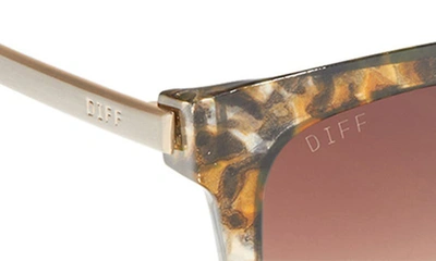 Shop Diff 54mm Hailey Sunglasses In Tortoise