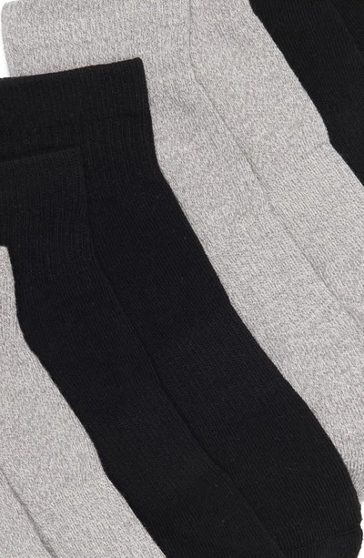 Shop Nordstrom 5-pack Ankle Socks In Light Heather Grey -black