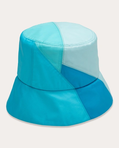 Shop Eugenia Kim Women's Yuki Bucket Hat In Aqua/blue