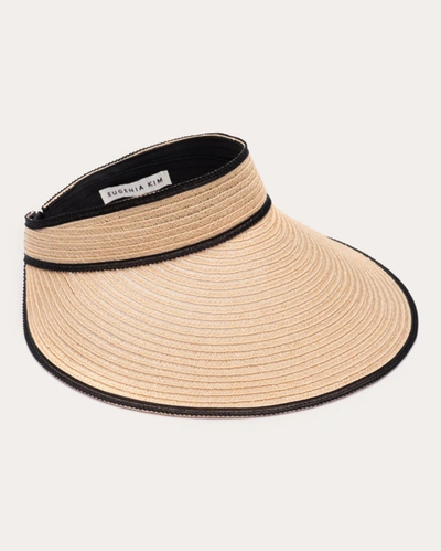 Shop Eugenia Kim Women's Trixie Visor In Camel/black