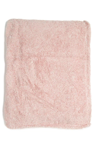 Shop Northpoint Feathered Chambray Throw Blanket In Blush