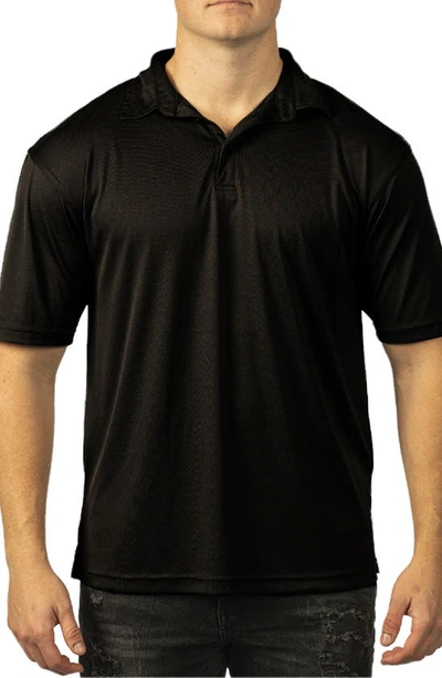 Shop Burnside Burn Golf Polo In Black