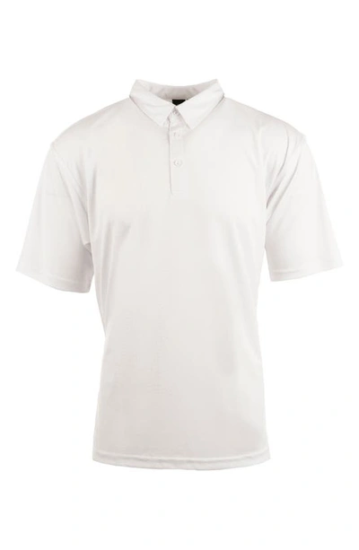 Shop Burnside Burn Golf Polo In White