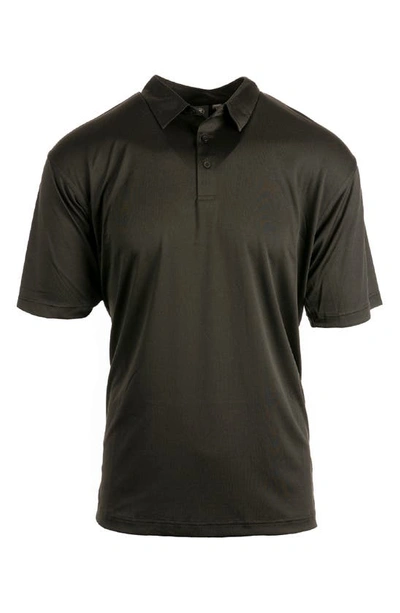 Shop Burnside Burn Golf Polo In Black